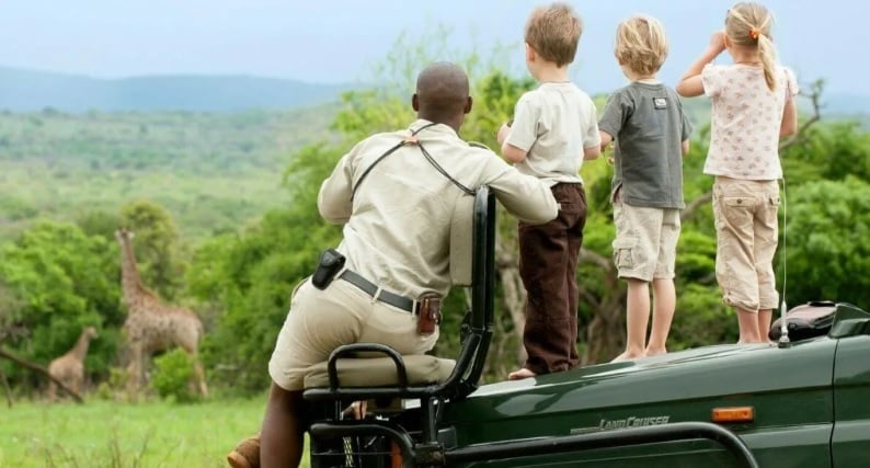 Kids on Safari in Botswana