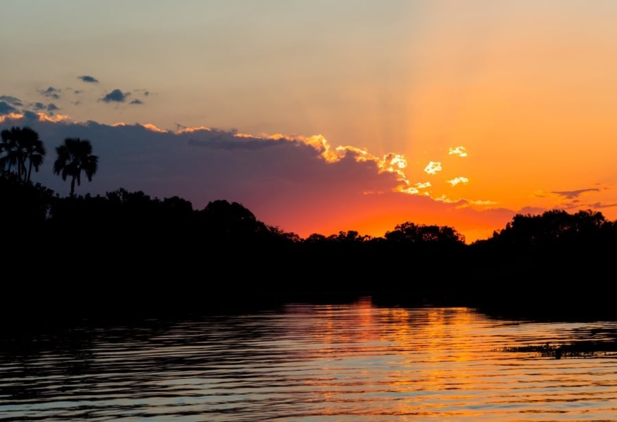 Sekoma Island River sunset