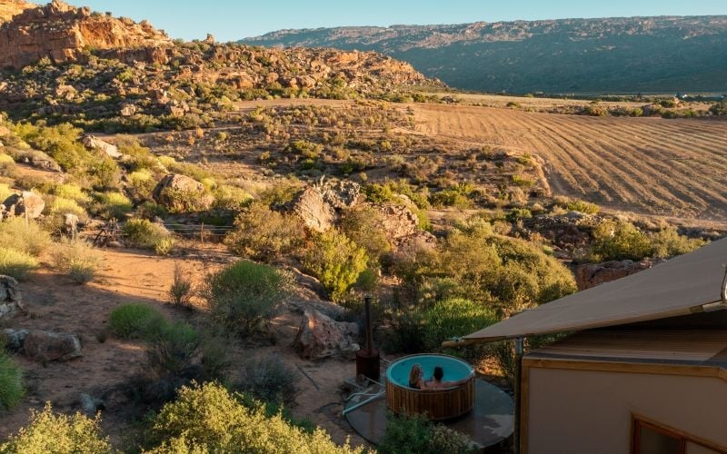 AfriCamps-DePakhuys-Hottubview